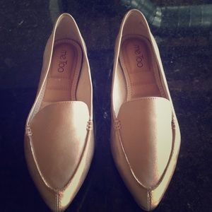 Rose gold flats